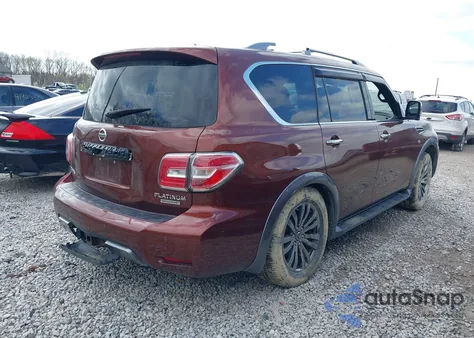 2018 Nissan Armada Platinum from USA, damaged, VIN JN8AY2NE5J9733580